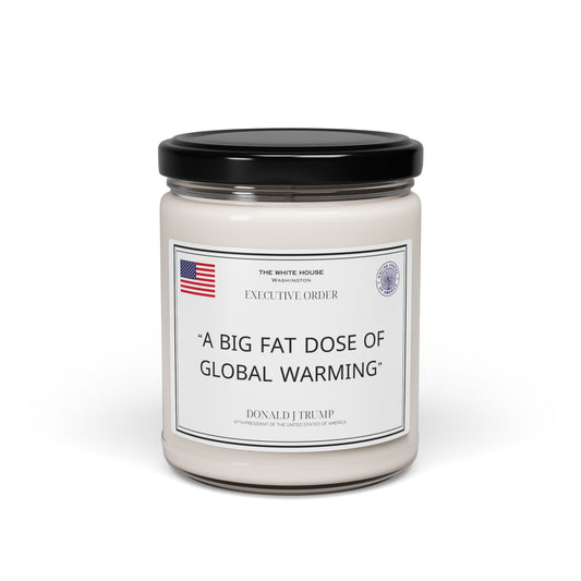 Scented Soy Candle, 9oz - A big fat dose of global warming