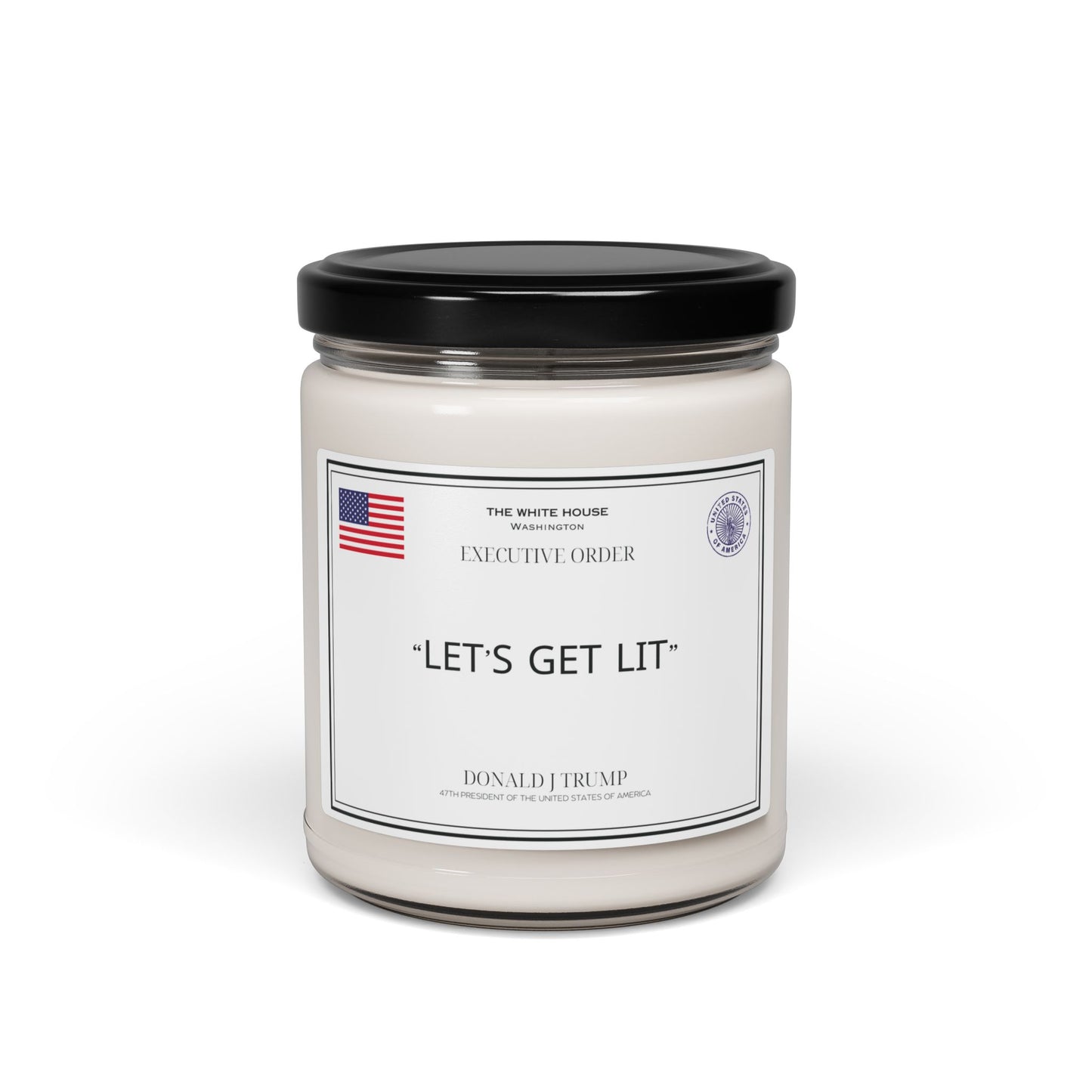 Scented Soy Candle, 9oz - Let's get lit