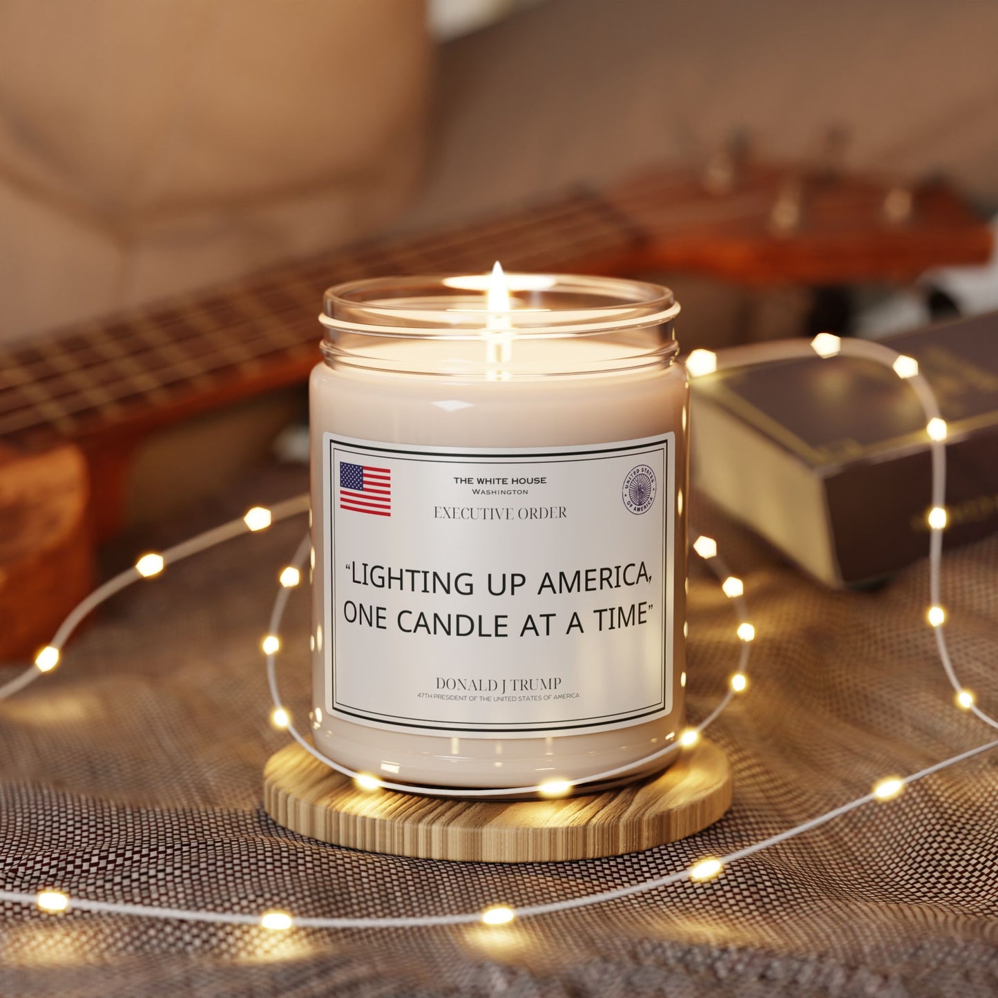 Scented Soy Candle, 9oz - Lighting up America